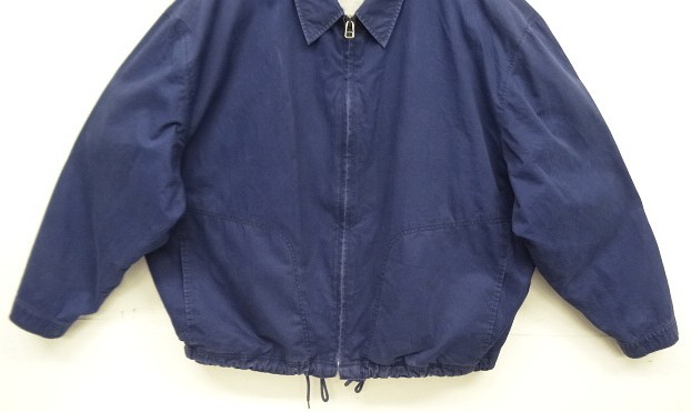 画像: 90'S J.CREW 旧タグ 裏地スウェット ドリズラージャケット ネイビー (VINTAGE)