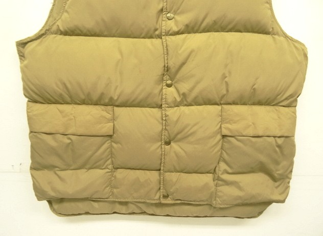 画像: 80'S LL Bean グースダウン ダウンベスト タン USA製 (VINTAGE)