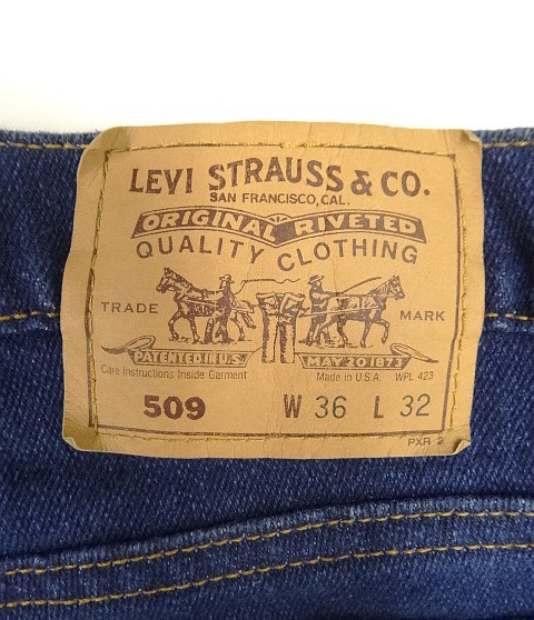 画像4: 90'S LEVIS 509 デニム インディゴ USA製 W36L32 (VINTAGE)