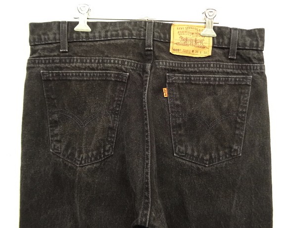 画像: 90'S LEVIS 505 デニム ブラック USA製 W36L30 (VINTAGE)