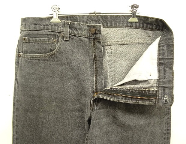 画像: 80'S LEVIS 505 デニム 先染めブラック USA製 W36L30 (VINTAGE)