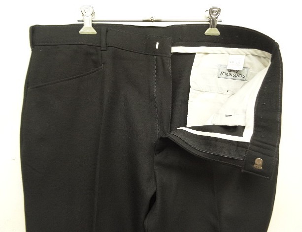 画像: 90'S LEVIS "ACTION SLACKS" スラックス ブラック W36L30 TALONジップ (VINTAGE)