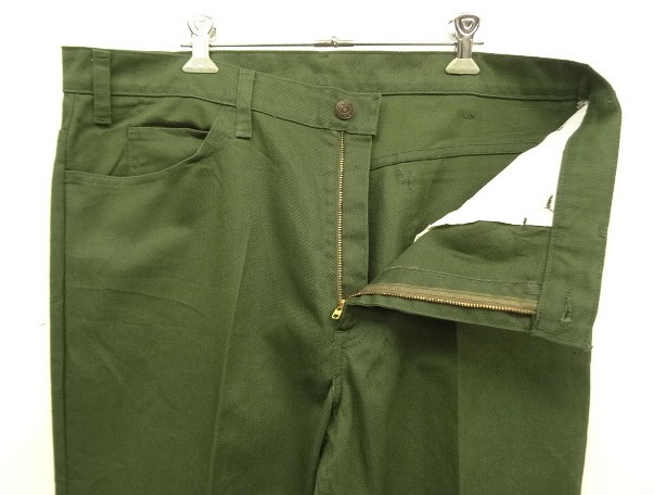 画像: 80'S LEVIS "STA-PREST" 517 カツラギ スタプレストパンツ オリーブ 42TALONジップ USA製 (VINTAGE)