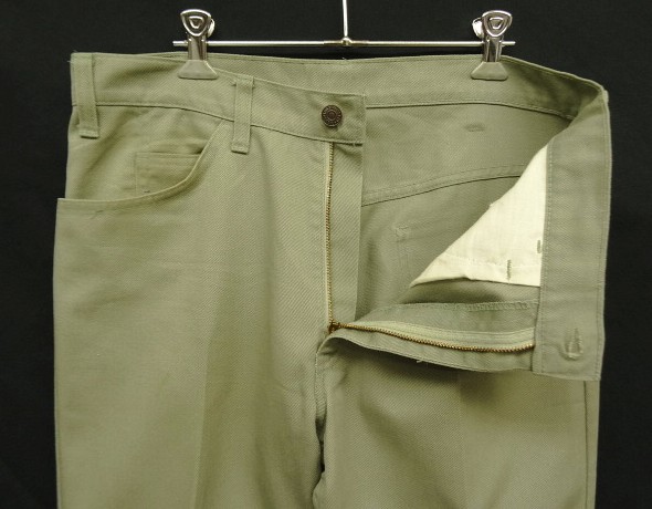 画像: 60'S LEVIS "STA-PREST" BIG E 518 カツラギ スタプレストパンツ ライトカーキ 42TALONジップ USA製 (VINTAGE)