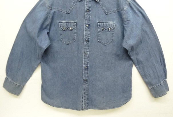 画像: 90'S RALPH LAUREN "POLO SPORT" デニム ウエスタンシャツ インディゴ (VINTAGE)