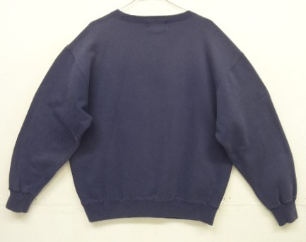 画像4: 90'S RALPH LAUREN "POLO COUNTRY" クルーネック スウェットシャツ ナス紺 (VINTAGE)