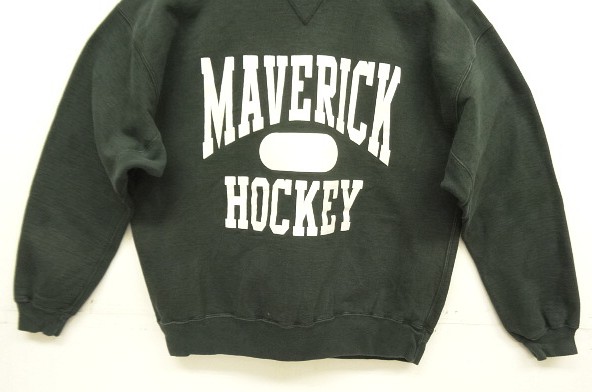 画像: 90'S RUSSELL ATHLETIC 前V&脇の下ガゼット付き ヘビーウエイト クルーネック スウェットシャツ ブラック USA製 (VINTAGE)