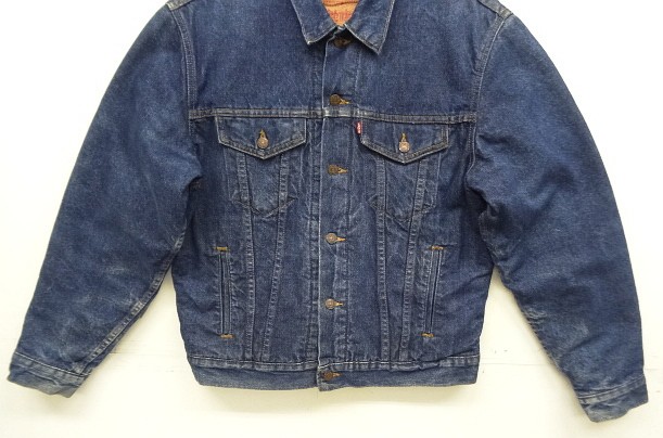 画像: 90'S LEVIS "71506" スモールe 4thモデル 裏地ブランケット デニムジャケット インディゴ 42 USA製 (VINTAGE)