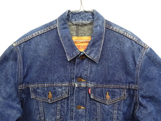 画像: 90'S LEVIS "71506" スモールe 4thモデル 裏地ブランケット デニムジャケット インディゴ 42 USA製 (VINTAGE)