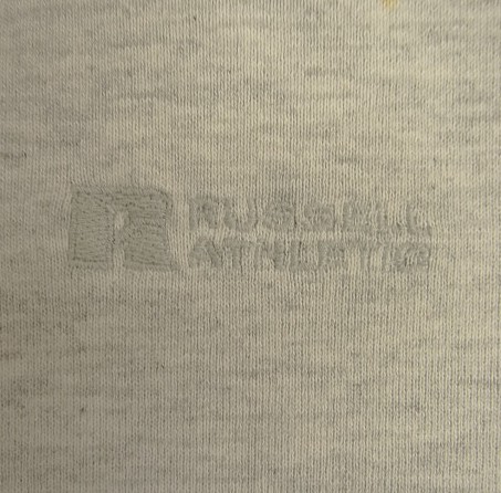 画像3: 90'S RUSSELL ATHLETIC "HIGH COTTON" 前Vガゼット付き クルーネック スウェットシャツ アッシュ USA製 (VINTAGE)