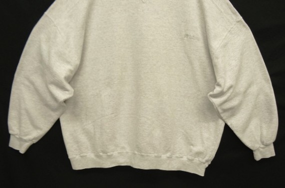 画像: 90'S RUSSELL ATHLETIC "HIGH COTTON" 前Vガゼット付き クルーネック スウェットシャツ アッシュ USA製 (VINTAGE)