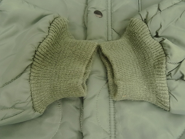 画像: 90'S アメリカ軍 USAF "CWU-9/P" キルティング ライナージャケット セージグリーン M (VINTAGE) 