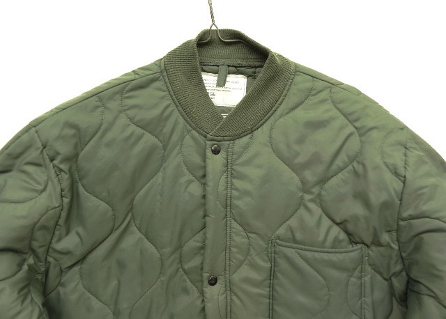 画像: 90'S アメリカ軍 USAF "CWU-9/P" キルティング ライナージャケット セージグリーン L (VINTAGE) 