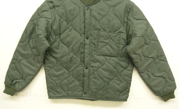 画像: 90'S アメリカ軍 USAF "CWU-9/P" キルティング ライナージャケット セージグリーン M (VINTAGE) 