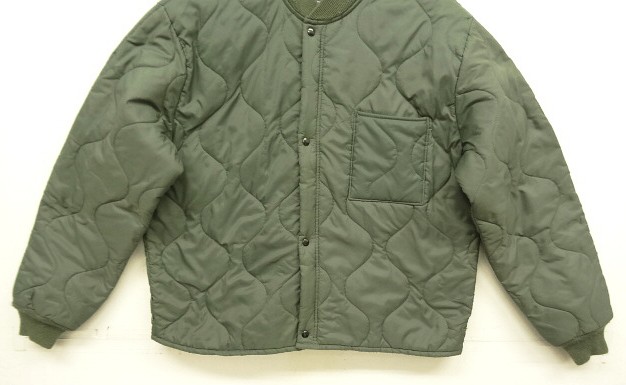 画像: 90'S アメリカ軍 USAF "CWU-9/P" キルティング ライナージャケット セージグリーン L (VINTAGE) 