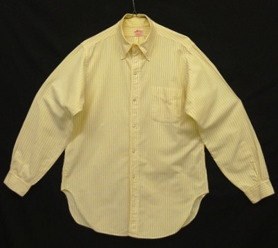 画像1: 60'S BROOKS BROTHERS "MAKERS" 6ボタン オックスフォード BDシャツ ストライプ USA製 (VINTAGE)
