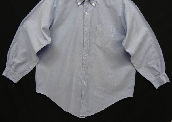 画像: 80'S BROOKS BROTHERS "MAKERS" オックスフォード BDシャツ ブルー USA製 (VINTAGE)