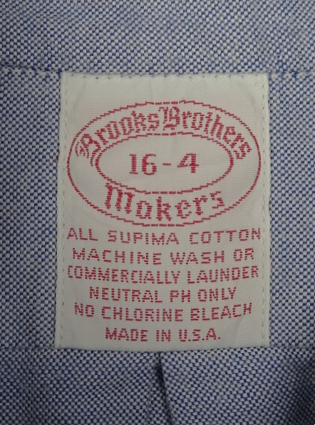画像2: 90'S BROOKS BROTHERS "MAKERS" オックスフォード BDシャツ ブルー USA製 (VINTAGE)