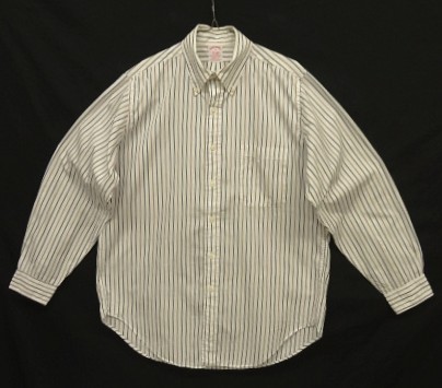画像1: 90'S BROOKS BROTHERS ポプリン BDシャツ ストライプ USA製 (VINTAGE)