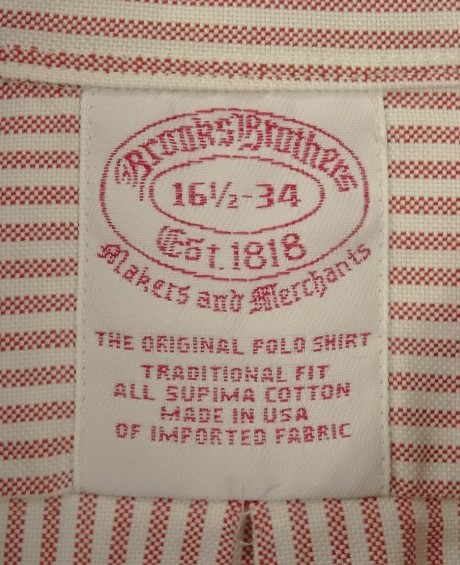 画像2: 90'S BROOKS BROTHERS オックスフォード BDシャツ ストライプ USA製 (VINTAGE)
