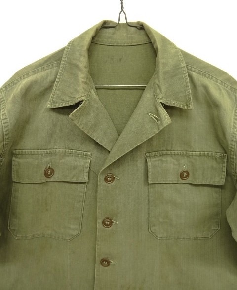 画像2: 40'S アメリカ軍 US ARMY "M47" ヘリンボーンツイル ユーティリティシャツ (VINTAGE)