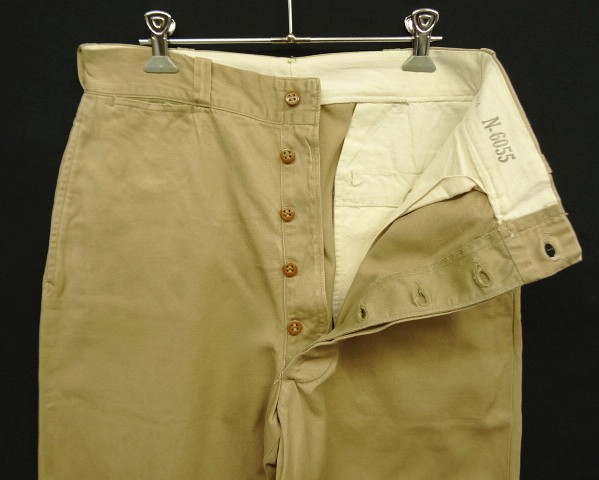 50'S アメリカ軍 US ARMY MIL-T-2064C ボタンフライ チノ