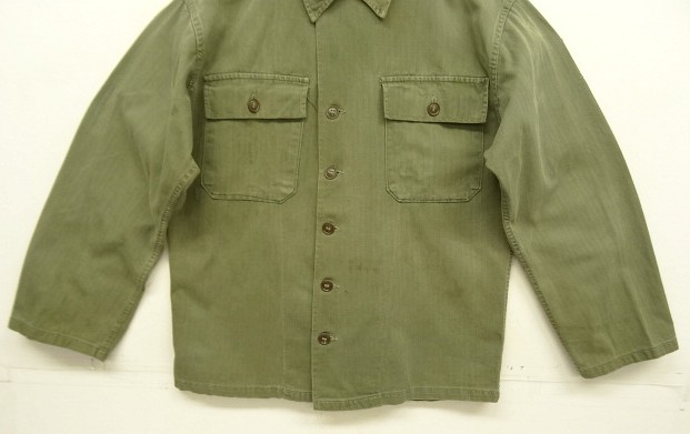 画像: 40'S アメリカ軍 US ARMY "M47" ヘリンボーンツイル ユーティリティシャツ (VINTAGE)