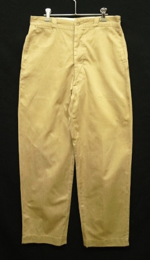 50s ボタンフライ　米軍　実物　軍チノ　COTTON サイズ34 VINTAGE / ヴィンテージ古着 | 1950s | 50s ～ U.S.ARMY