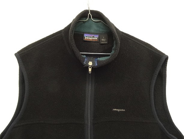 画像: 90'S PATAGONIA "SYNCHILLA" フルジップ フリースベスト ブラック USA製 (VINTAGE)