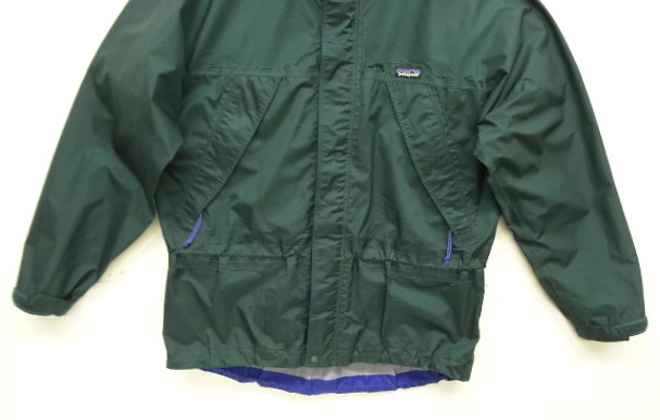 画像: 90'S PATAGONIA "SUPER PLUMA JACKET" リップストップ ナイロンジャケット ダークグリーン/ブルー (VINTAGE)
