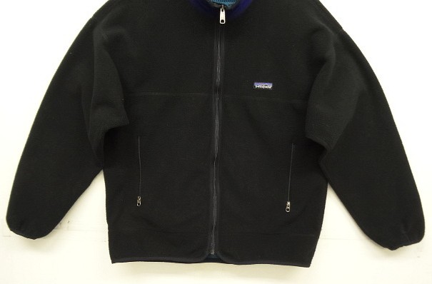 画像: 90'S PATAGONIA "LIGHT-X" 裏地P.E.F フリースジャケット ブラック USA製 (VINTAGE)