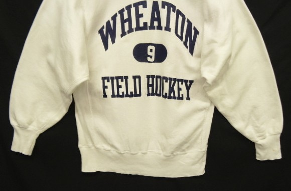 画像: 80'S CHAMPION "三段プリント" トリコタグ リバースウィーブ ホワイト USA製 (VINTAGE)