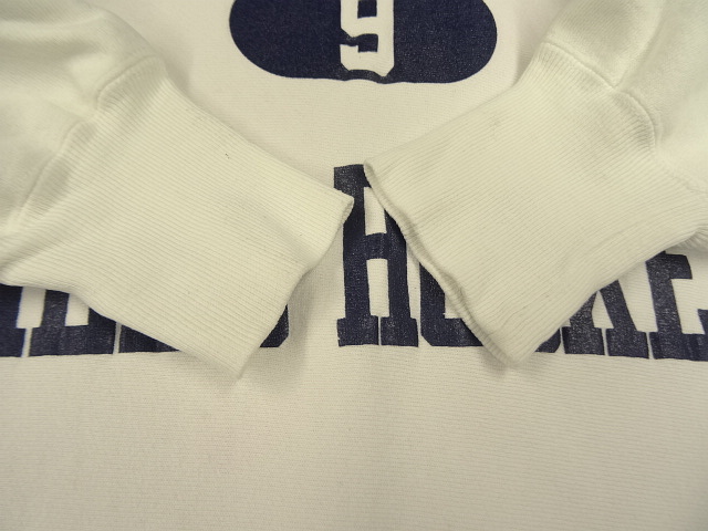 画像: 80'S CHAMPION "三段プリント" トリコタグ リバースウィーブ ホワイト USA製 (VINTAGE)