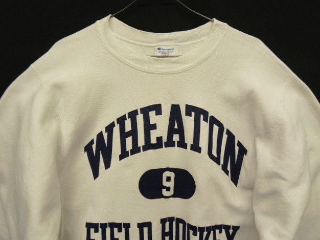 画像: 80'S CHAMPION "三段プリント" トリコタグ リバースウィーブ ホワイト USA製 (VINTAGE)