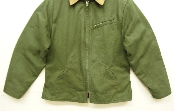 画像: 70'S KEY IMPERIAL 三角タグ ドリズラージャケット IDEALアルミジップ オリーブ (VINTAGE)