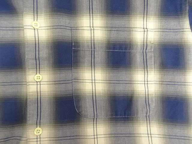 画像: 90'S J.CREW 旧タグ コットン100% 長袖シャツ オンブレチェック 香港製 (VINTAGE)