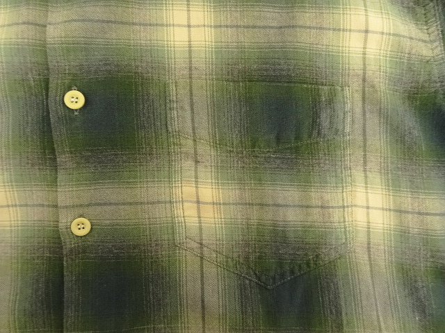 画像: 90'S J.CREW 旧タグ レーヨン混 長袖シャツ オンブレチェック ポルトガル製 (VINTAGE)