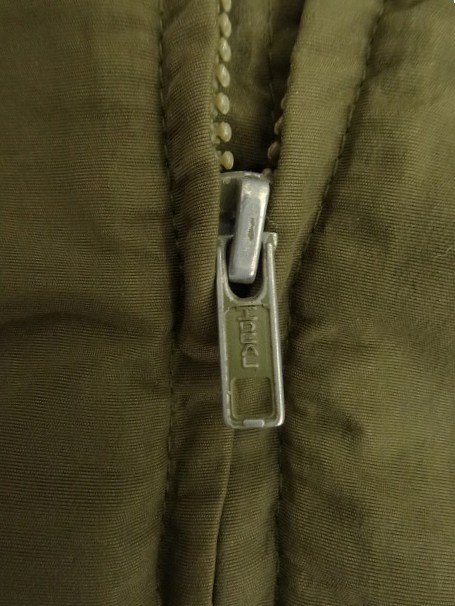 画像4: 90'S J.CREW 旧タグ 裏地フリース ナイロン ドリズラージャケット カーキ USA製 (VINTAGE)