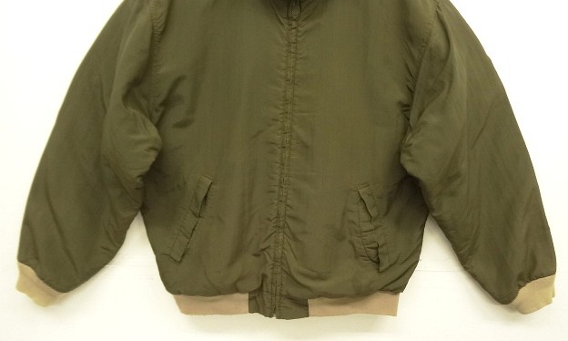 画像: 90'S J.CREW 旧タグ 裏地フリース ナイロン ドリズラージャケット カーキ USA製 (VINTAGE)