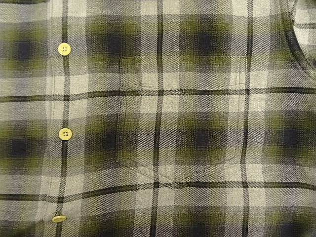 画像: 90'S J.CREW 旧タグ コットン100% 長袖シャツ オンブレチェック マカオ製 (VINTAGE)