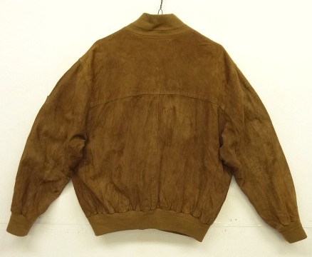 画像4: UNKNOWN スウェード A-1型 バルスタージャケット ダークブラウン (VINTAGE)