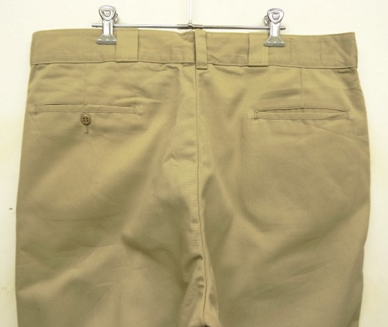 画像: 60'S LL Bean "DICKIES製" 筆記体タグ 裏地シャモアクロス ワークパンツ ベージュ TALONアルミジップ USA製 (VINTAGE)