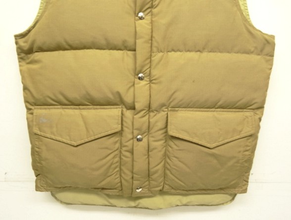 画像: 70'S LL Bean 筆記体タグ グースダウン ダウンベスト タン (VINTAGE)