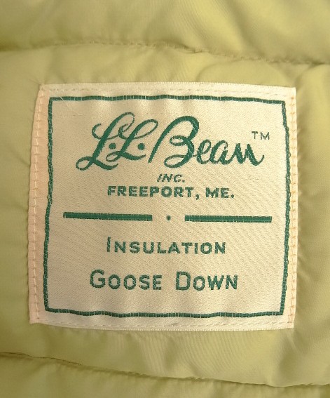 画像2: 70'S LL Bean 筆記体タグ グースダウン ダウンベスト タン (VINTAGE)