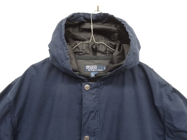 画像: 90'S RALPH LAUREN コットン デッキパーカー ririダブルジップ ネイビー (VINTAGE)