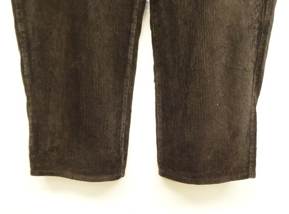 画像: 90'S RALPH LAUREN "ANDREW PANT" ツープリーツ 太畝 コーデュロイパンツ ダークブラウン (VINTAGE)