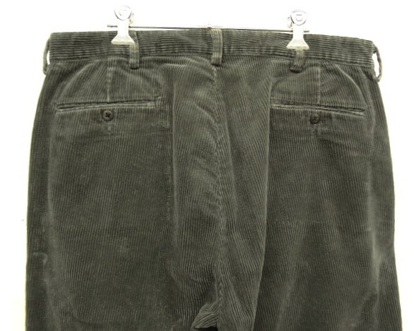 画像: 90'S RALPH LAUREN "ANDREW PANT" ツープリーツ 太畝 コーデュロイパンツ チャコール (VINTAGE)