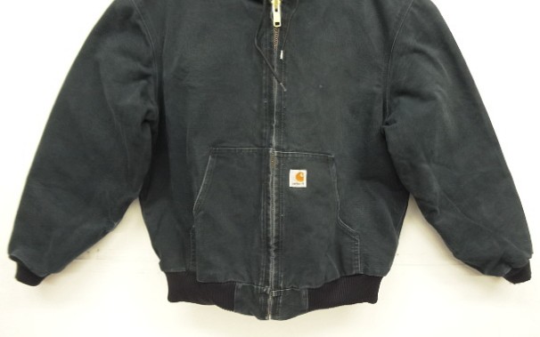 画像: CARHARTT "ACTIVE JACKET" 裏地キルティング ダックジャケット ブラック USA製 (VINTAGE)