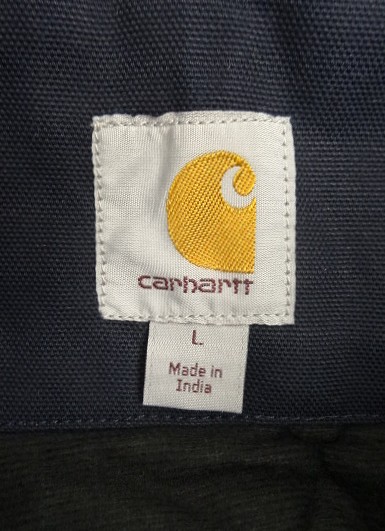 画像2: CARHARTT "ACTIVE JACKET" 裏地キルティング ダックジャケット ネイビー (MINT CONDITION)