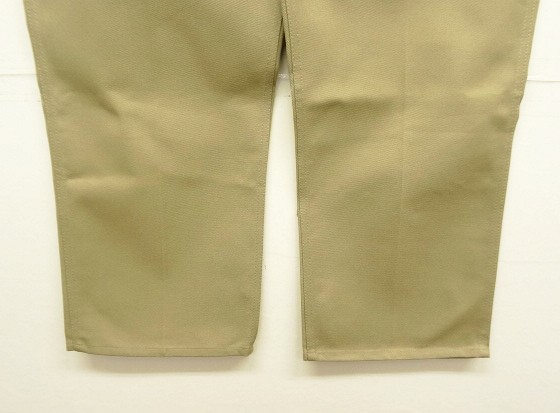 画像: BEN DAVIS トップスナップボタン フリスコパンツ ベージュ USA製 (DEADSTOCK)